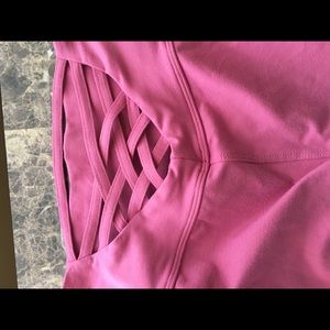Bombshell Sportswear Sexy Back Leggings (Blush)